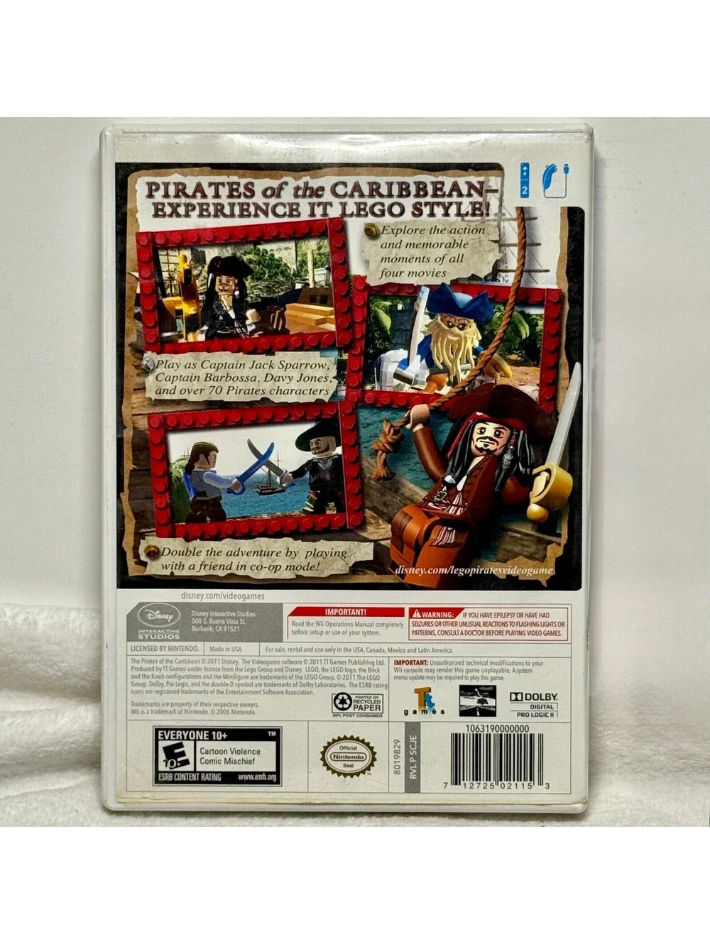 LEGO Pirates of the Caribbean The Video Game Nintendo Wii